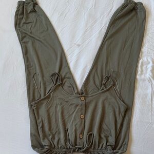 Ambiance Olive Jumpsuit